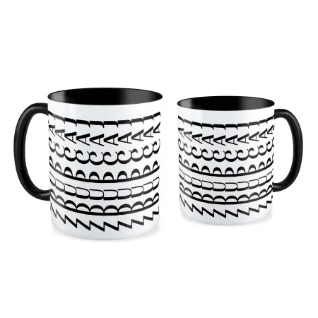 Kubek czarny UKRYTY PRZEKAZ Zd*pcaj